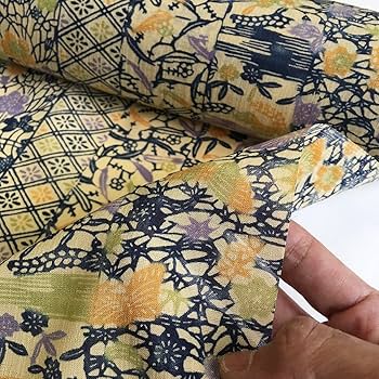 Amazon | 沖縄 琉球 紅型 着物 反物売り 長さ11.7メートル 幅